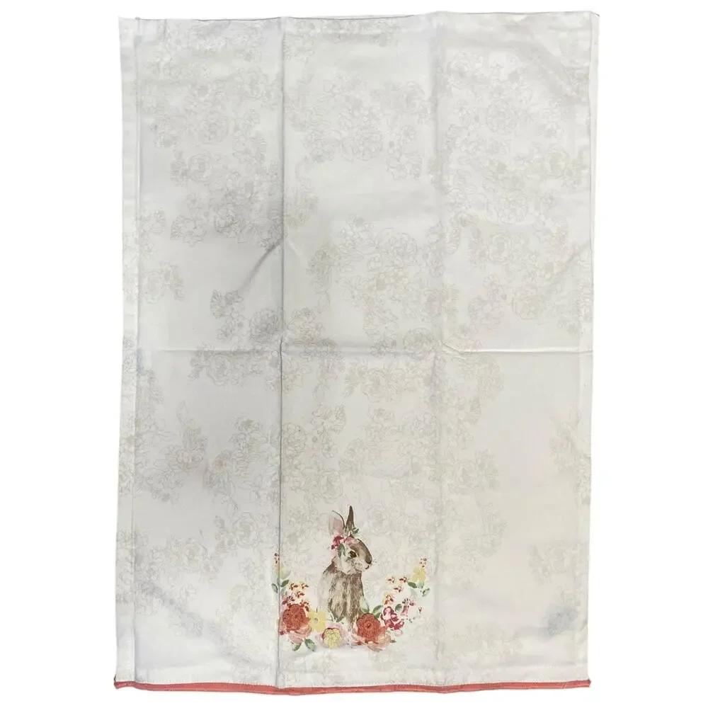 NWOT Rachel Ashwell Shabby Chic Spring Easter Bunny Kitchen Towels set of 2